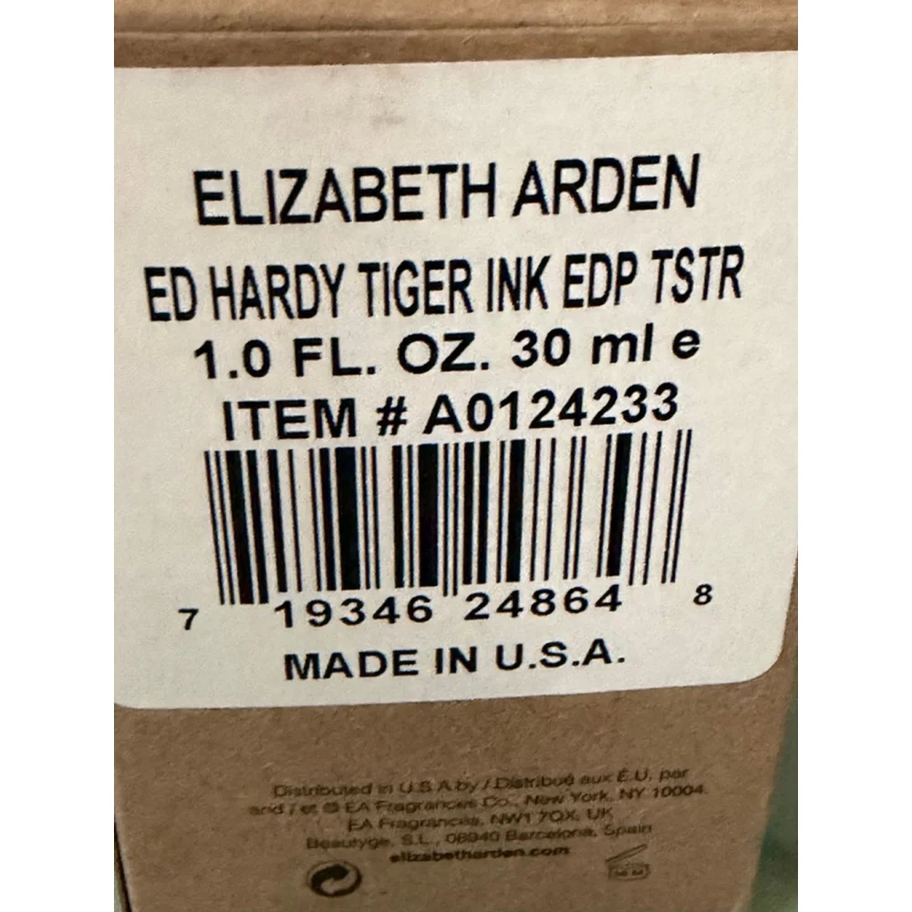 Women's Elizabeth Arden Ed Hardy Tiger Ink EDP TSTR One Size Black Gold